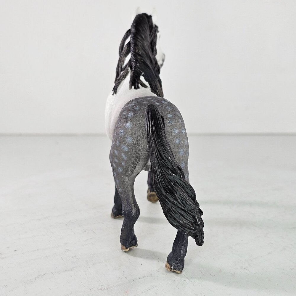 Schleich Horse Andalusian Stallion Toy Figure 13821 Dapple Grey Retired - Picture 6 of 8